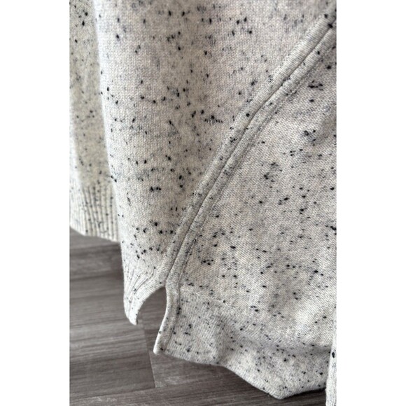 Duffy Womens Gray 100% Cashmere Sweater Size XS Zip Back Oversized Boxy Cozy - Picture 4 of 9